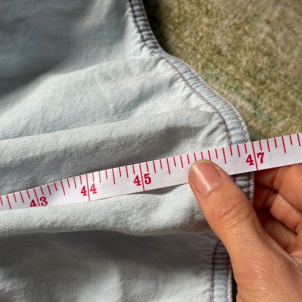 Kate Spade Faux Wrap Light Denim Dress size 8 Lightweight Spring Dress - Picture 9 of 9